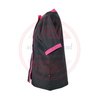 Uniforme de toilettage pour animaux de compagnie \ salon de coiffure veste à manches courtes uniforme de toiletteur professionnel vestes à glissière
