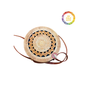 Bolso de hombro de paja y ratán de estilo vintage, accesorio bohemio ligero y duradero para damas, ideal para Primavera/Verano - Product Image 3