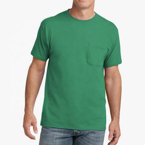 Camisetas de Bolsillo para Hombre, Corte Holgado, 100% Algodón, Camiseta de Bolsillo Unisex de Algodón - Product Image 5