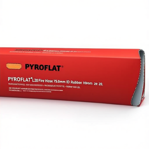 PYROFLAT L.20 Fire <b>Hose</b> 75.0mm ID and 78.6mm OD Rubber <b>Hoses</b> Pack Size 20 - Product Image 2