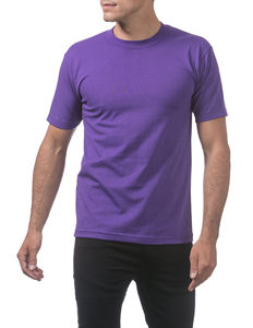 Nuevo verano Top Casual Camiseta 100% algodón hombres manga corta suave sólido camiseta Tops Color púrpura para servicio Oem último diseño - Product Image 4