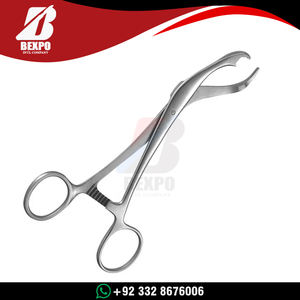 Pinza de sujeción de huesos para animales, con trinquete y mandíbulas abiertas, 15.5cm, de acero inoxidable, para cirugía ortopédica manual, con certificación CE - Product Image 4