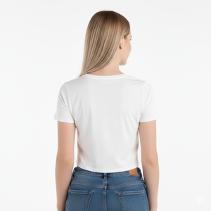 แฟชั่นฤดูร้อนของผู้หญิงใหม่เสื้อครอปโมดอลแห้งเร็วพร้อมโลโก้และแบรนด์ตามสั่ง - Product Image 2