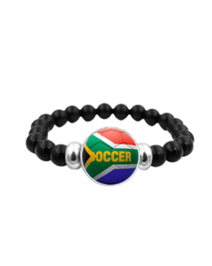 Pulsera Deportiva con Diseño de la Bandera de la Selección de Fútbol de Sudáfrica, Informal, Ligera, Impermeable, de Forma Libre, con Broche a Presión, Regalo Original, Souvenir Nacional - Product Image 1