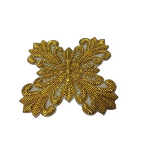 Parches de Poliéster Tejidos a Mano con Hilo Metálico para Emblemas y Insignias - Product Image 1