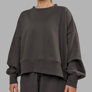 Sweat-shirt à capuche pour femme, coupe ample, manches longues, intérieur en polaire doux pour la chaleur et le confort, style pull, coupe décontractée - Product Image 5