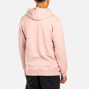 Sweat à capuche en coton mélangé pour hommes, style streetwear surdimensionné avec conception d'épaule tombante et couche intérieure douce, coupe confortable - Product Image 3