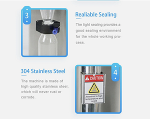 New cấp công nghiệp Mini Phun Máy sấy khô chất lỏng máy công cụ với chai thủy tinh borosilicate và bảo hành 2 năm - Product Image 4