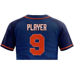 Conjuntos de Camisetas de Béisbol Personalizadas para Hombre, 100% Poliéster, Cuello en V, Diseño Sólido, Transpirables, de Secado Rápido, Impresión por Sublimación, 300g, OEM - Product Image 6
