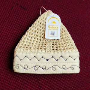 NUEVA TENDENCIA, KUFIS EGIPCIO MASRI, Gorro de Oración Musulmán para Hombre, Tejido a Mano, 100% Algodón Premium, con Banda, Ajustable, Ecológico - Product Image 6