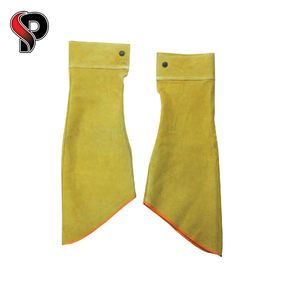 Protección de soldador PPE de la mejor calidad, Mangas de brazo de cuero, ropa de seguridad anticalor para el trabajo - Product Image 1