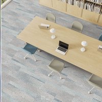 Dalles de moquette modernes en nylon durable, dalles de moquette de luxe pour sols de bureau et tapis de zone