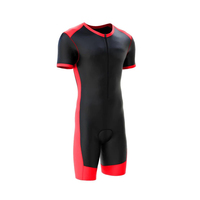 Combinaisons de cyclisme pour hommes, ensembles de triathlon une pièce, avec fermeture éclair 1/4, personnalisables OEM et ODM, vente en gros, avec coussinets en chamois 3D, combinaisons de cyclisme ajustées