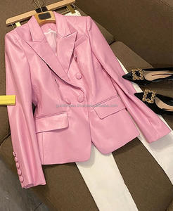 Chaqueta de Cuero PU de Moda con Cierre de Primera Calidad, Chaqueta Casual para Mujer al por Mayor, Fabricante de Chaquetas Transpirables para Mujer OEM - Product Image 5