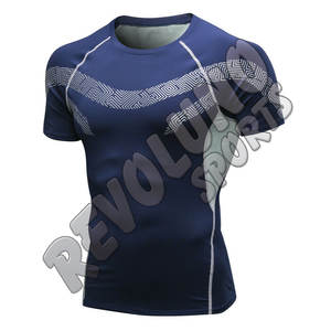 Chemises de compression en gros personnalisées, sous-vêtements de base en polyester, t-shirts de sport, manches longues, chemise de compression de gym, rash guard - Product Image 4