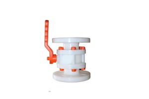 Vanne à boisseau sphérique en polypropylène de haute qualité 1/2 pouce, extrémité à bride, pour traitements d'eau à haute température, commande manuelle, PTFE, OEM/ODM - Product Image 5