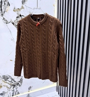 Pull tricoté à col rond pour homme, manches longues, contraste blanc et noir, motif écossais, anti-plis, style décontracté streetwear, vente en gros