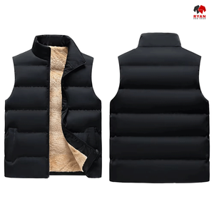 Gilet matelassé décontracté Ryan Pro Gear, gilet matelassé ajusté, gilet matelassé zippé, gilet pour temps froid, gilet d'hiver durable - Product Image 5
