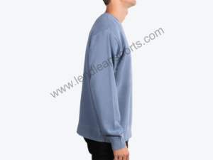 Sweat à capuche manches longues de haute qualité pour hommes Sweat-shirt à col rond en coton mélangé respirant pour l'hiver - Product Image 6