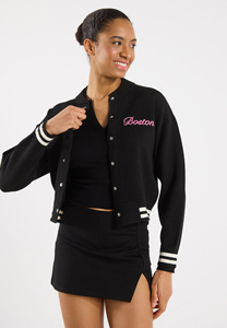 Blouson universitaire unisexe, doublure matelassée légère, chaud, décontracté, streetwear, coupe athlétique, broderie personnalisée - Product Image 4