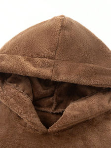 Conjunto Deportivo de Invierno Unisex Talla Grande 2025, Dos Piezas, Top y Pantalones con Estampado, Cuello con Cierre de Cremallera, Felpa Transpirable, Ligero e Informal, 100% - Product Image 3