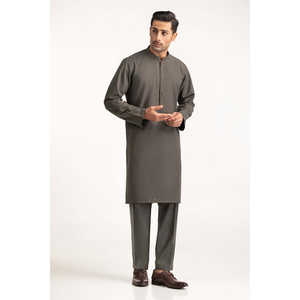 Traje de 3 Piezas para Hombre, Corte Entallado, Color Gris Oscuro, Estilo Ejecutivo, Pantalones Largos con Cierre de Botón de Una Fila - Product Image 5