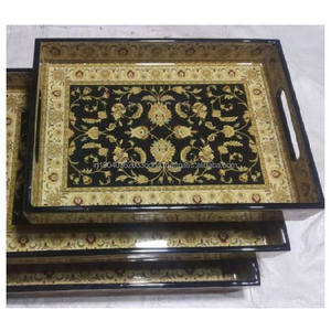 Bandejas de Madera de Diseño Moderno con Diseños y Tamaños Personalizados para Decoración Festiva y Regalos para Exportación desde India - Product Image 6