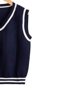 Pull d'uniforme scolaire confortable en mélange de coton, tissu doux et respirant, fournisseur de tricots - Product Image 4