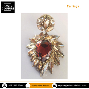 Pendientes Colgantes de Cristales Marqueses Bordados a Mano con Gotas de Conocimiento, Hechos a Mano, para Mujer, de Gran Venta, de un Proveedor Mayorista Genuino - Product Image 6