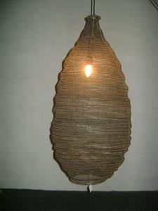 Lámpara colgante de diseño E27 para decoración del hogar, alambre de hierro candelabro de tejido a mano, lámpara colgante de techo para sala de estar - Product Image 4