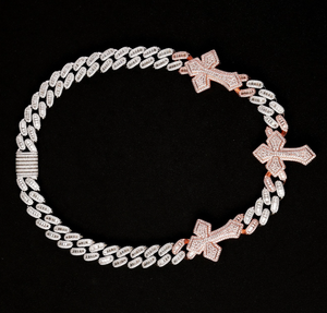 Collar de Cadena Estilo Hip Hop con Diamantes, Plata 925, Chapado en Oro de 14K, Diamantes Cultivados en Laboratorio, Corte Brillante Redondo, Joyería Fina para Hombre - Product Image 2