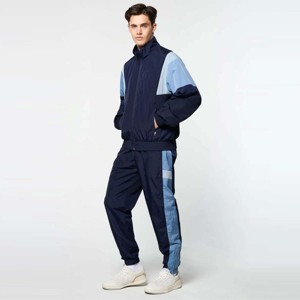 Chaqueta de chándal unisex con bloques de color Chaqueta atlética moderna y cómoda para trotar, trajes casuales y actividades al aire libre - Product Image 2