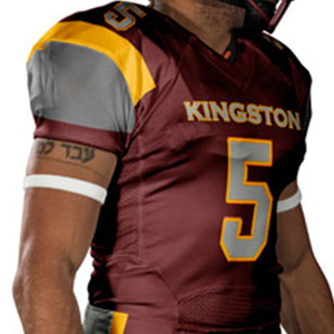 เสื้อเจอร์ซีย์ฟุตบอลอเมริกันที่มีคะแนนสูงสุดเกรดการออกแบบที่โดดเด่นการสร้างแบรนด์พรีเมี่ยมตัวเลือกยอดนิยมสำหรับเครื่องแบบจำนวนมาก - Product Image 2