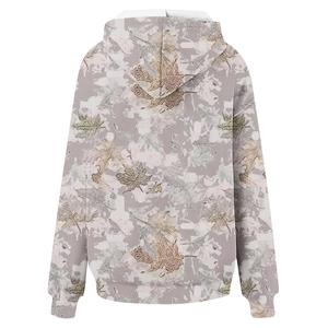 Sudadera con Capucha Extra Grande Informal para Mujer, Sudadera Deportiva de Forro Polar, Sudadera con Estampado Gráfico Personalizado, Sudadera de Invierno con Logotipo Frontal OEM - Product Image 2