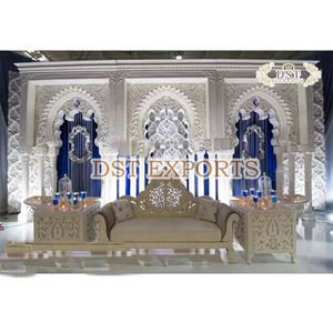 Exclusive Wedding Jewelry Frames Latest <b>Silver</b> Wedding BackStage Frame New Style Wedding <b>Jhumka</b> Frame Set - Product Image 4