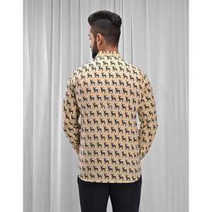 Camisa de Moda Masculina 100% Algodón Estampada con Diseños Florales y de Puntos, Casual, Manga Larga, Suministro ODM/OEM, Opciones de Tela Popelina Oxford - Product Image 5