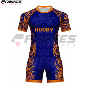 Sublimación al por mayor Tarifa Nuevo estilo Equipo Logotipo personalizado Imprimir Uniformes de rugby transpirables - Product Image 4