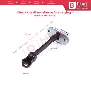 BDP1364, Correa limitadora de montaje de control de Tope de puerta trasera para Yaris Echo Verso FunCargo Vitz Platz MK1 P1 P2 1999-2003 Pre-Facelift - Product Image 5