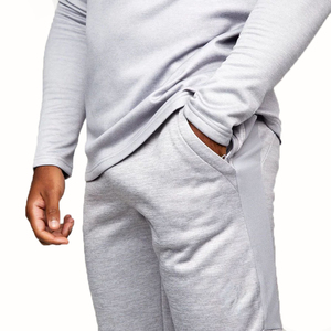 Conjuntos Deportivos Unisex con Logotipo Personalizado, Ecológicos, de Corte Regular, 100% Algodón, para Invierno, Tallas Grandes, Pantalones Deportivos Apilados para Hombre - Product Image 6