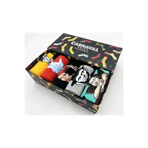 5-Piece Unisex Breathable <b>Sock</b> <b>Box</b> 3 Patterned Art Design for Daily Use Art Set - Product Image 1