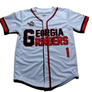 Maillot de Baseball Personnalisé Maillot de Softball Cousu Imprimé Maillots de Baseball Boutons Personnalisés Fabriqué au Pakistan - Product Image 1