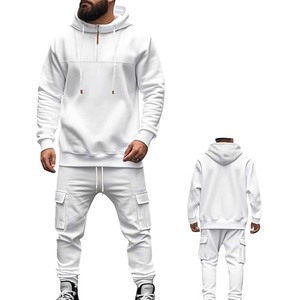 Conjunto Deportivo de 2 Piezas para Hombre, Personalizado, Profesional, Invernal, Ecológico, de Maternidad, con Capucha, Informal, de Felpa, Atlético, Pantalones Deportivos - Product Image 3