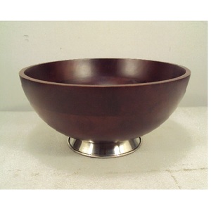 ชามไม้กลมสีดำดีไซน์เพชรชามสลัดไม้เสิร์ฟอาหารเย็น - Product Image 2