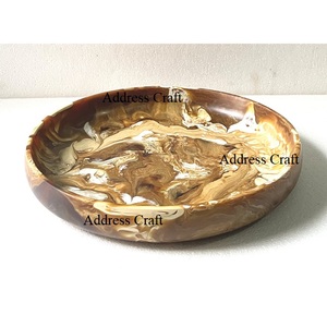 Plateaux de service en résine les plus populaires Décoration intérieure Vaisselle et assiettes en résine Plateaux personnalisés en résine pour thé et café Vaisselle - Product Image 4