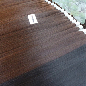 ผมต่อแบบเวียดนาม100% 1แพ็ค100กรัมสีเข้มเส้นผม26นิ้ว - Product Image 1