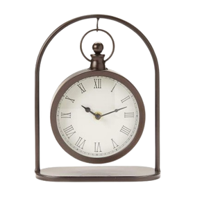 All Seasons Metal <b>Clocks</b> Silver Finished Aluminum <b>Clock</b> Fixed Retro Tabletop Decor Traditional Mid-Century Modern Designs <b>Clock</b> - Product Image 5