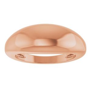 Stuller <b>Dome</b> <b>Ring</b> 14K Gold for Wedding-Model 50199:765271P - Product Image 3