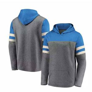Haute qualité surdimensionné mode 2023 Logo personnalisé couleur Pure sweats à capuche à manches longues pour hommes grande taille - Product Image 3