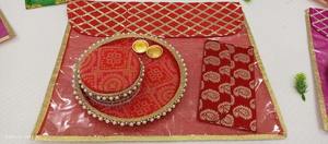 Juego de Platos para Puja Rakhi, Combo para Navratri, Puja Shagun, Karwachoth, Thali, Caja de Dulces, Sangeet, Mehandi, Recuerdos de Boda Punjabi - Product Image 4