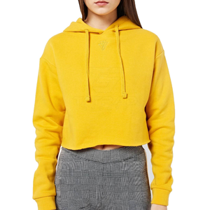 Top Corto con Capucha para Mujer, Estilo 2025, Manga Larga, Material Suave, Secado Rápido, Transpirable, 100% Algodón, Estampado en la Parte Delantera - Product Image 1